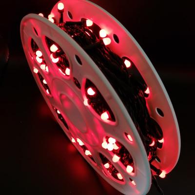Гирлянда катушка, 50м, 240LED, 8mm, матовый, красн. LX-10/LX-90