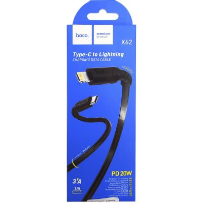 Кабель Type C - Lightning 8pin, 1,0м, HOCO X62 Fortune, 3.0A PD 20W, черный 