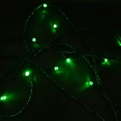 Гирлянда катушка, 50м, 240LED, 8mm, граненый, зел. LX-147