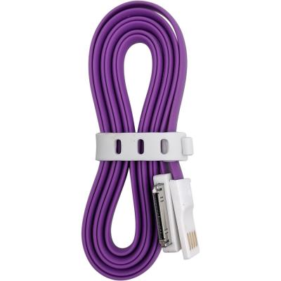 Кабель USB - iPhone 30pin, 1,2м, Smartbuy, магнитный, фиолетовый (iK-412m пурпурный)***