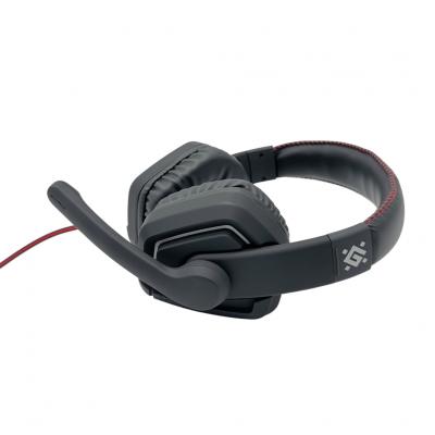 Игровая гарнитура DEFENDER Quake LED, 40мм, RGB, черный