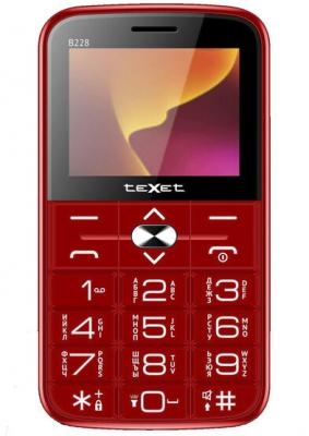Мобильный телефон teXet TM-B228 красный*