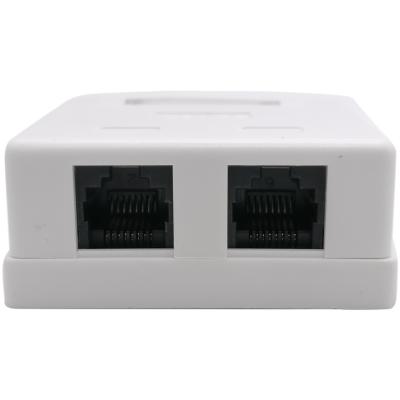 Розетка компьютерная NA214 RJ-45 кат.5e внешняя, 2 порта