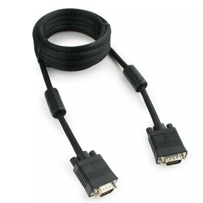 Шнур VGA(M)-VGA(M) 20м Premium Cablexpert CC-PPVGA-20M-B, тройной экран, черный
