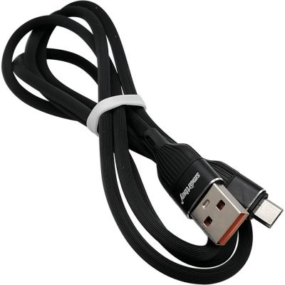 Кабель USB - micro USB, 1,0м, SmartBuy S72, 2.4A, силикон, черный (iK-12-S72b)