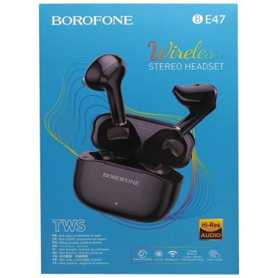 Беспроводные наушники BOROFONE BE47 TWS Perfecto, bluetooth, в кейсе, черный