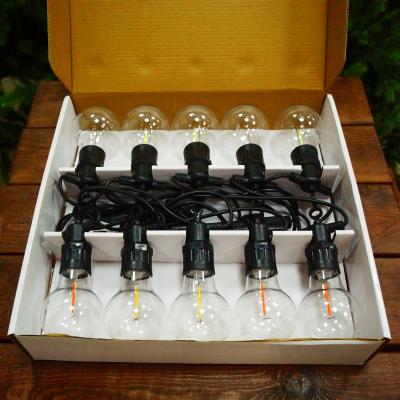 Гирлянда белт-лайт, уличная, 5м, 10LED, RGB, шаг 50см, лампы в компл