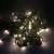 Гирлянда рисинка, 5м, 100LED, теплый белый, черный провод 