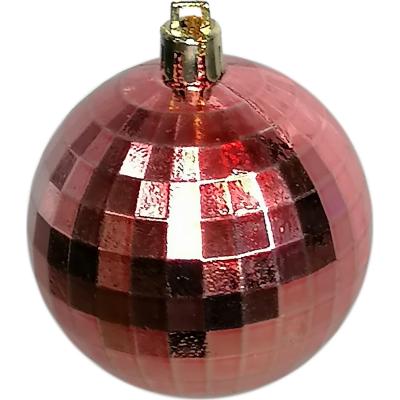Игрушка ёлочная набор, 4см; 9235 уп.24шт розовый