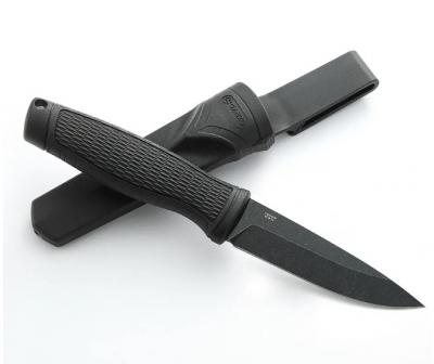 Нож Ganzo G806BW-BK, туристический, ножны, черный 