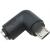 Переходник питания гн.5,5*2,1 х microUSB, угловой