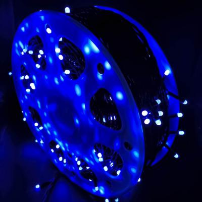 Гирлянда катушка, 100м, 480LED, 8mm, матовый, син. LX-95