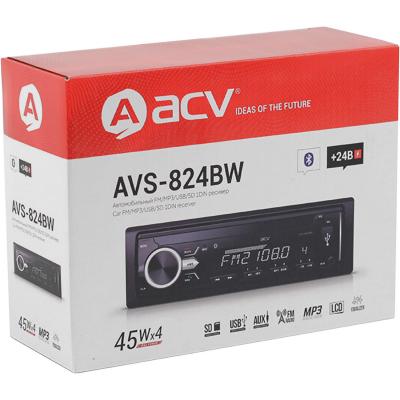 Автомагнитола ACV AVS-824BW 24В USB/SD/FM