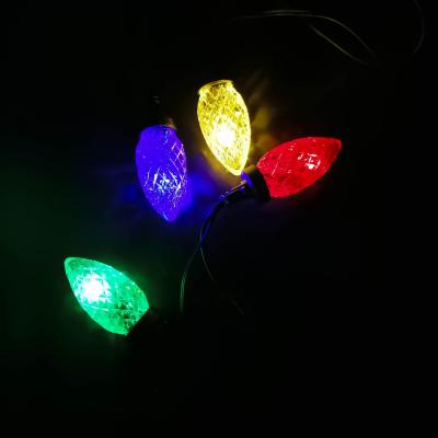 Гирлянда нитевая, 3м, LED, мигающие цветные шишки, Ч.П. 15 диодов LX-3-50 