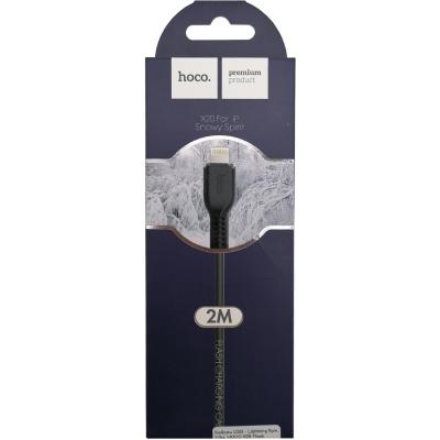 Кабель USB - Lightning 8pin, 2,0м, HOCO X20 Flash Series, черный 