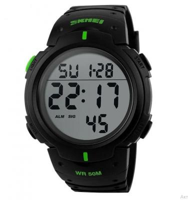 Часы наручные Skmei 1068 зеленый (green)
