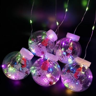 Гирлянда бахрома, шар, 3м\0,5м, 10шт, RGB, прозрачные, LX-111 Дед Мороз