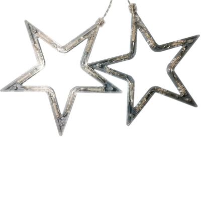 Гирлянда бахрома, 3,0м, LED, 8 звезд 2 льдинки 2 снежинки , т.бел. LX-38