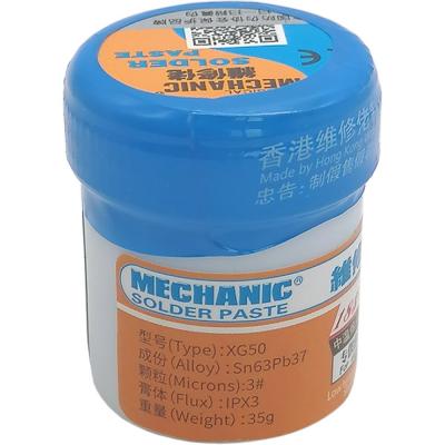 Паста паяльная Mechanic XG50 (Sn63/Pb37), 35г