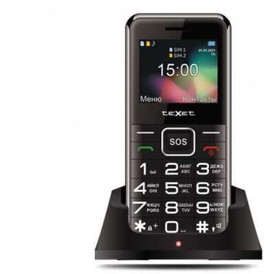 Мобильный телефон teXet TM-B319 черный*