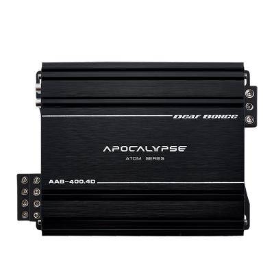 Автоусилитель Apocalypse AAB-400.4D ATOM, 1Ом/4*430т, 2Ом/4*265Вт, 4Ом/4*140Вт, мост 2*516