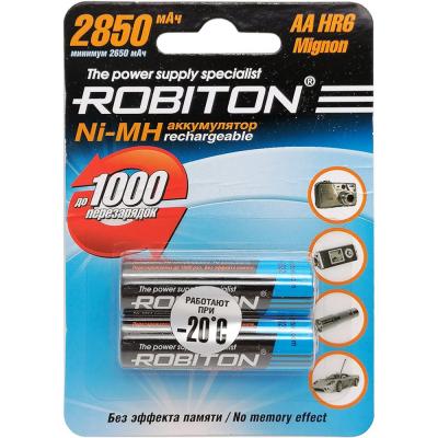 Аккумулятор AA (HR6), 2850 mAh, 2850MHAA BL2 /кор.200шт /10203/ Robiton