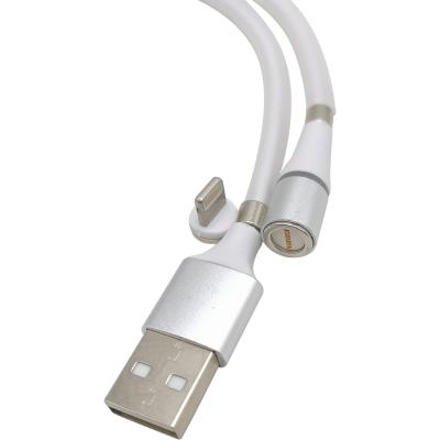 Кабель USB - Lightning 8pin, 1,0м, Smartbuy, 3A, самосвор., магнит. (iK-512mag-s)***