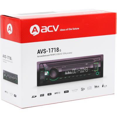 Автомагнитола ACV AVS-1718G USB/SD/FM