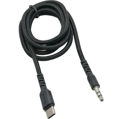 Jack 3,5mm - TYPE-C 1,0м, HOCO UPA17, черный