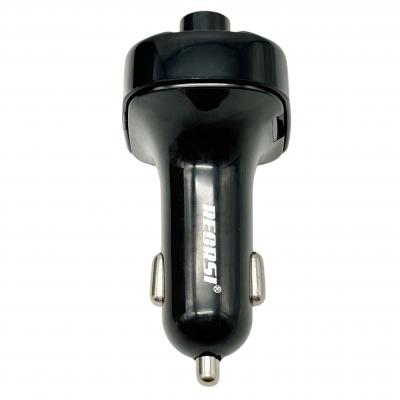 FM модулятор RECRSI CAR X8, Bluetooth, 2USB,  черный*** 
