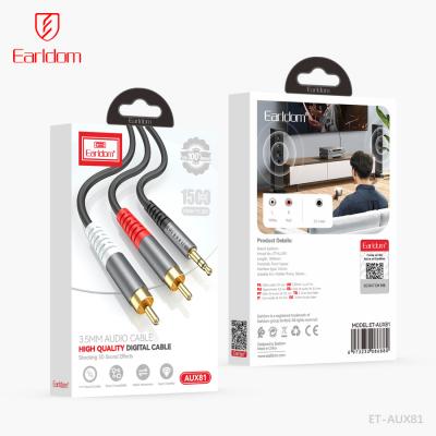 Jack3,5 - 2RCA, 1,5м, Earldom AUX81