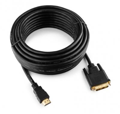 Шнур HDMI-DVI 10м Cablexpert CC-HDMI-DVI-10МС, 19M/19M