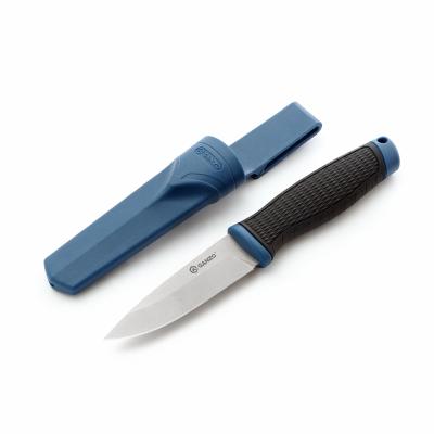 Нож Ganzo G806-BL, туристический, ножны, черный с синим