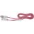 Кабель 2 в 1 USB - Lightning 8pin+micro USB, 1,0м, Remax Twins Cable RC-025t, розовый