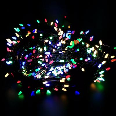 Гирлянда нитевая, 100м, 500LED, RGB, пуля, Ч.П. LX-72