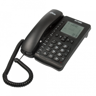 Телефон проводной RITMIX RT-490 black