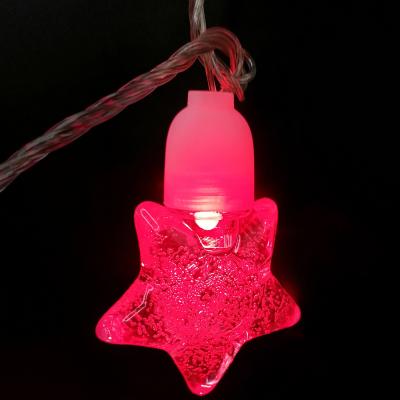 Гирлянда нитевая, 6,0м, Звезды, красн, П.П. 6240-61
