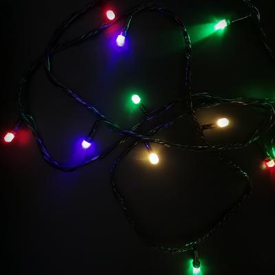 Гирлянда нитевая уличная, 30м, 180LED, 8мм RGB Ч.П. LX-275