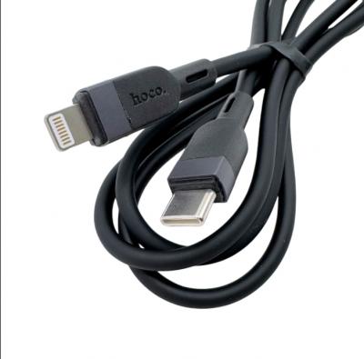 Кабель Type C - Lightning 8pin, 1,0м, HOCO X109 Energy, PD 27W, силикон, черный