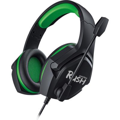 Игровая гарнитура Smartbuy RUSH ASPID, 40мм, переходник для ПК, черн/зелен (SBHG-9760)
