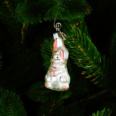 Игрушка ёлочная, 1шт. 7,5см. Малыш крольчонок 1 /АУ-370/1