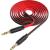 Jack 3,5mm - Jack 3,5mm 1,0м stereo HOCO UPA16 Series, плоский, красный