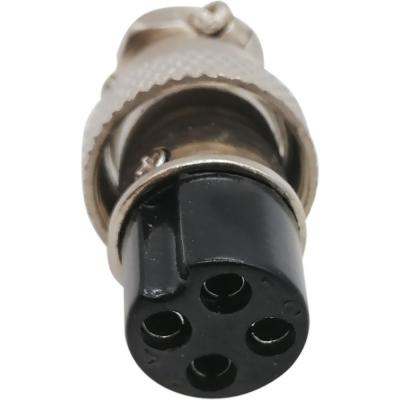 MIC16 (GX16) гнездо 4pin, на кабель (7А, 125В)