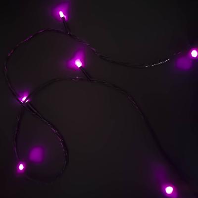Гирлянда нитевая, 100м, LED, розов. Ч.П. LX-26 
