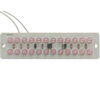 LED матрица 12в, красный, 24LED 117*32мм