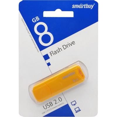 USB накопитель Smartbuy 8GB Clue Yellow (SB8GBCLU-Y)