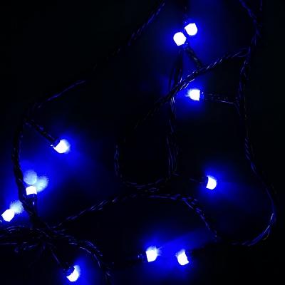 Гирлянда нитевая уличная, 30м, 180LED, 8мм син. Ч.П. LX-278