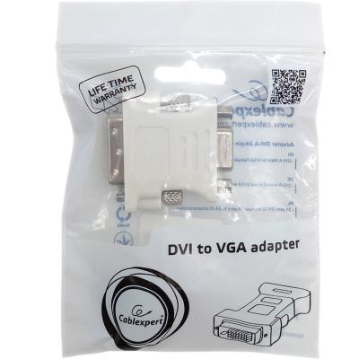 Переходник шт.DVI - гн.VGA Cablexpert A-DVI-VGA, 24M/15F
