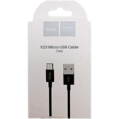 Кабель USB - micro USB, 1,0м, HOCO X23 Series, черный