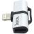 Адаптер audio HOCO LS20 для Apple, серебро